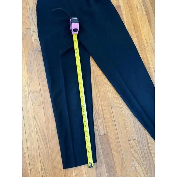 Gianni Sport Black Wool Dress Pants High Waist Pleated Made in USA Women’s 10 - Picture 3 of 6